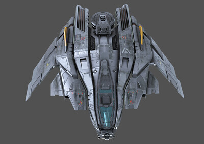 pbr高质量 科幻战斗机 写实 宇宙飞船 科幻飞船 太空飞船 scifi 战舰