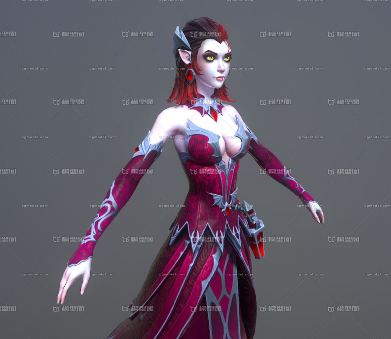 次世代 pbr 吸血鬼 性感女妖 女吸血_i am iron man