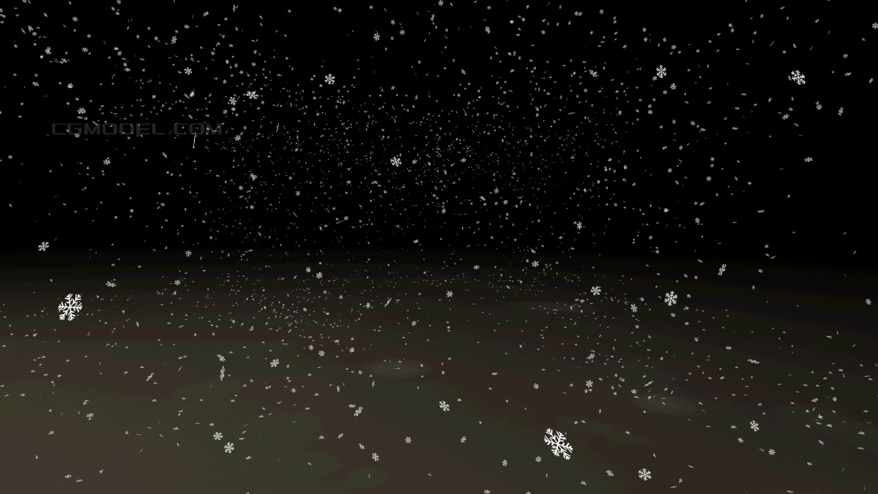 雪-雪落在地上散开-下雪动画-雪素材-冬_金元宝作品