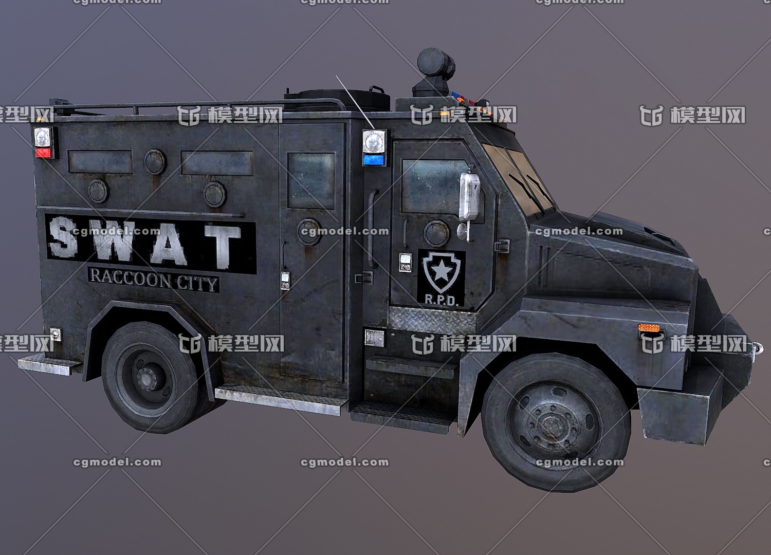 厢式斯瓦特卡车 特警卡车 van swat truck-大卡车