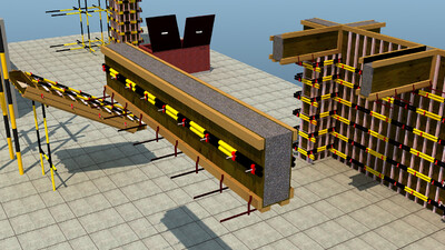 建筑工地 施工工艺展示 _paulxk作品_建筑公共设施_cg模型网