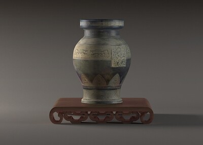 礼器 祭祀青铜器 古代青铜器 出土文物 古代摆件 ar vr 原创模型