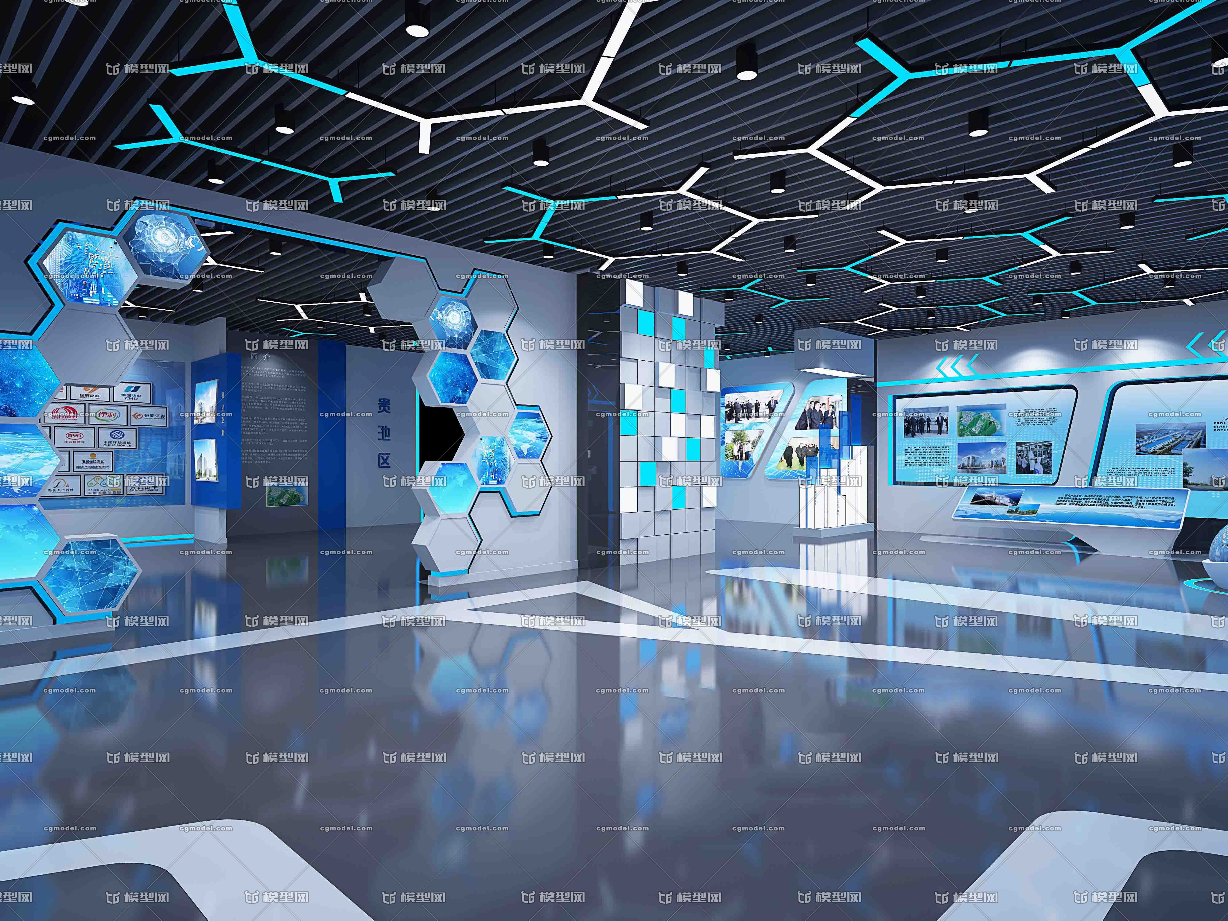 展厅科技馆科技园 科技 未来 文化墙 展示空间
