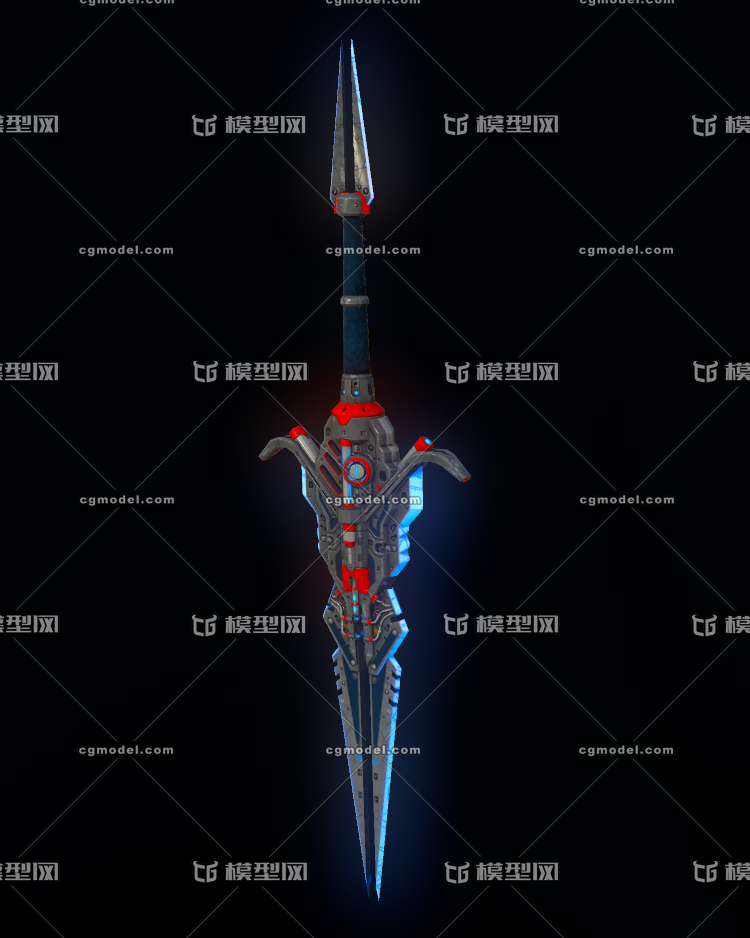 次世代 pbr 科幻能源剑 高科技 宽刀 宽剑 武器 未来武器