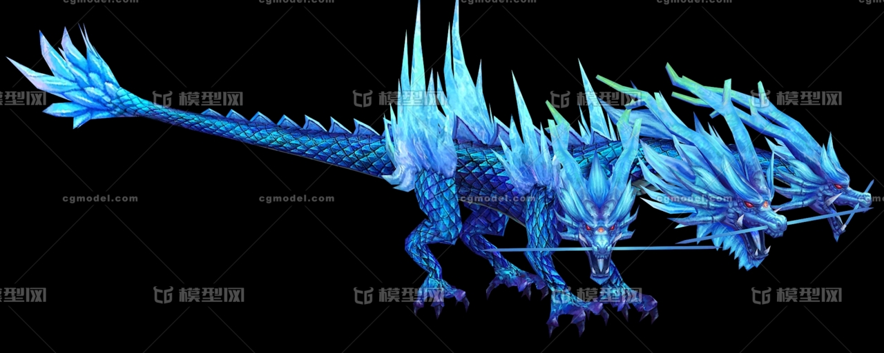 寒冰魔龙 冰龙 ice dragon 魔幻飞龙 海龙 水龙 东方 西方 冰霜 巨龙