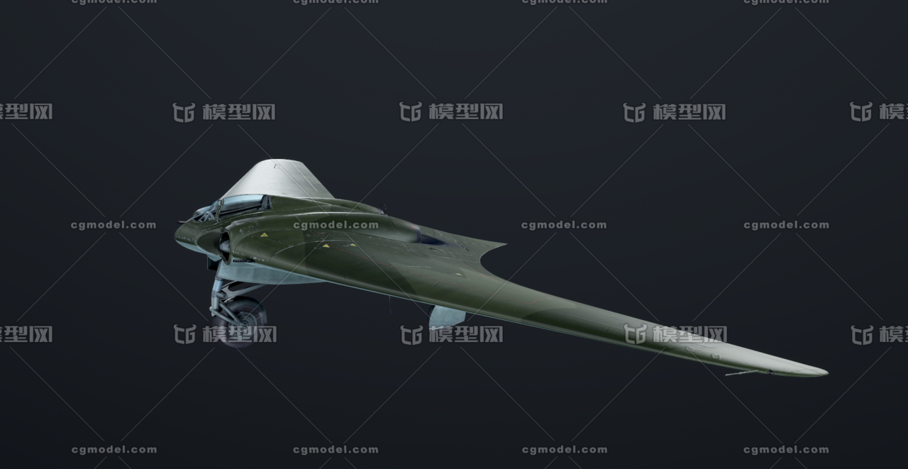 纳粹德国的go229喷气式战斗轰炸机模型