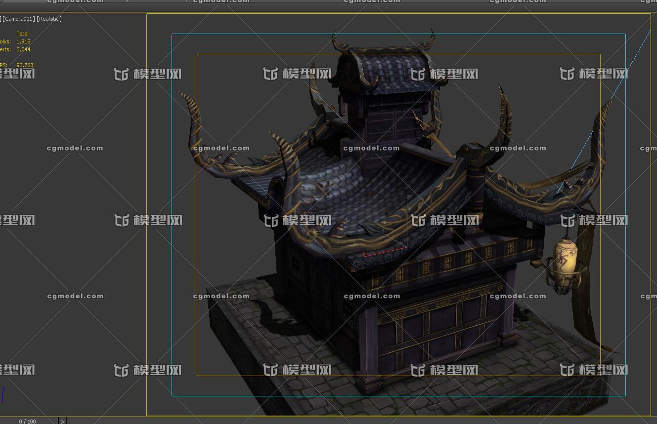 阎罗殿阎王殿,阴曹地府房子,地府古代建筑模型