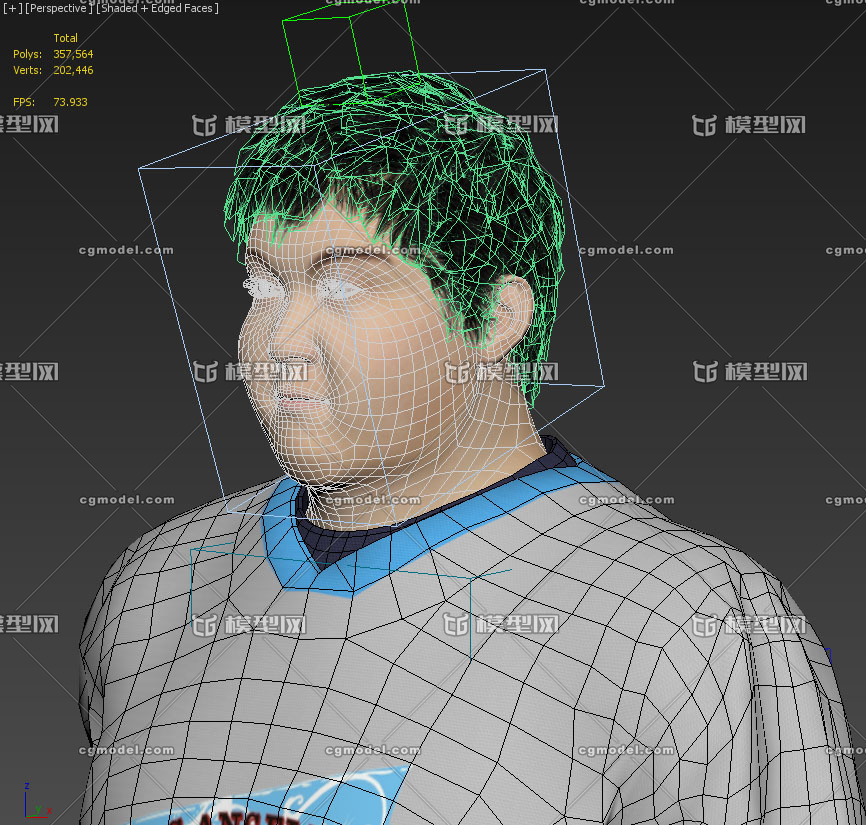 写实 VR 3S材质 亚洲 东方 中国 男孩 胖子 男人