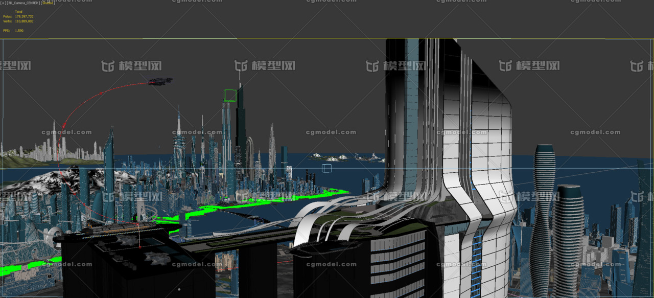 未来城市 科幻场景-科幻场景-场景-liboss-cg模型网