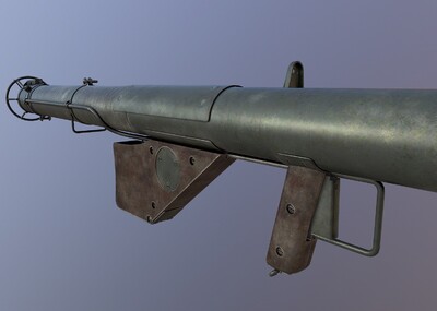 反坦克 巴祖卡火箭筒 美国研制 二战武器 2k贴图 bazooka