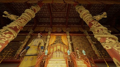 大殿-古建皇宫-龙椅-皇上康熙乾隆-宫殿_金元宝作品_场景古代场景_cg