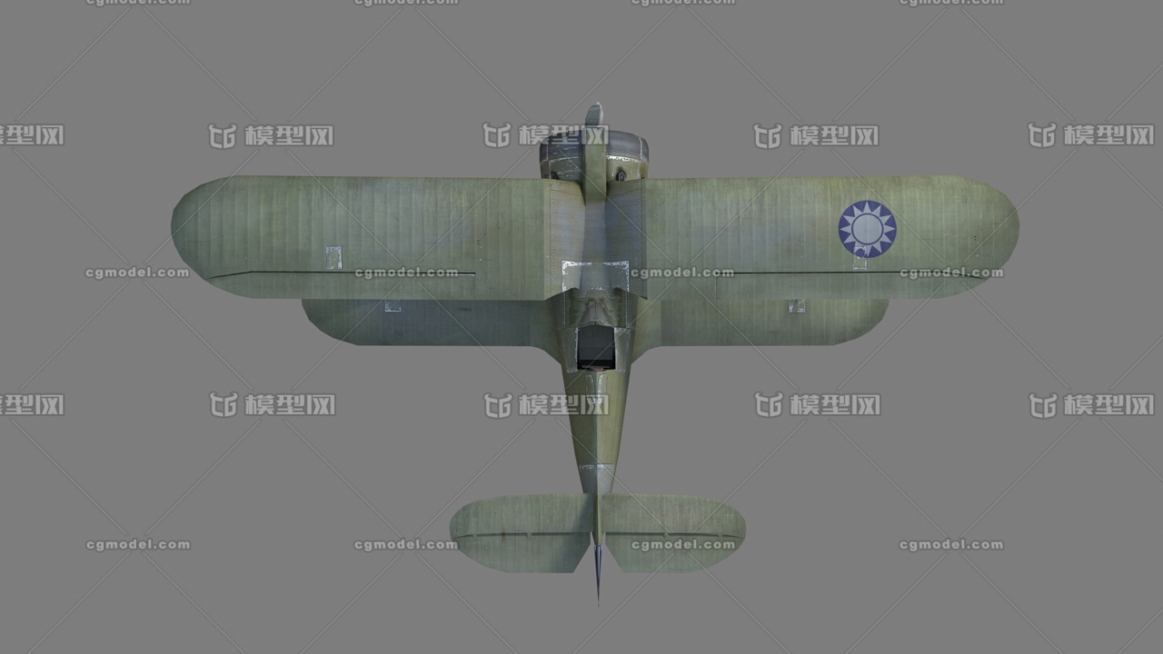 二战名机 国民党 i-15 伊15 伊-_c5银河作品_飞机/航空器军用飞机_cg