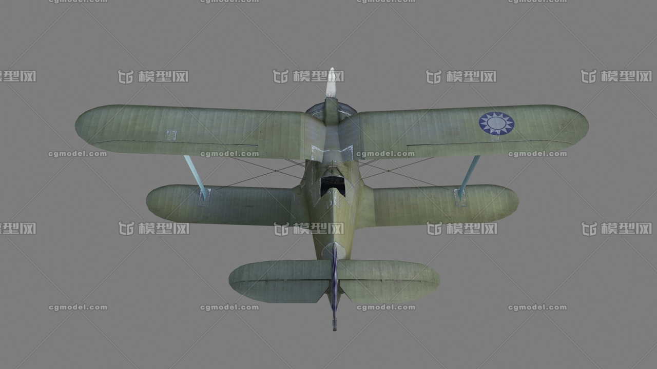 二战名机 国民党 i-15 伊15 伊-_c5银河作品_飞机/航空器军用飞机_cg