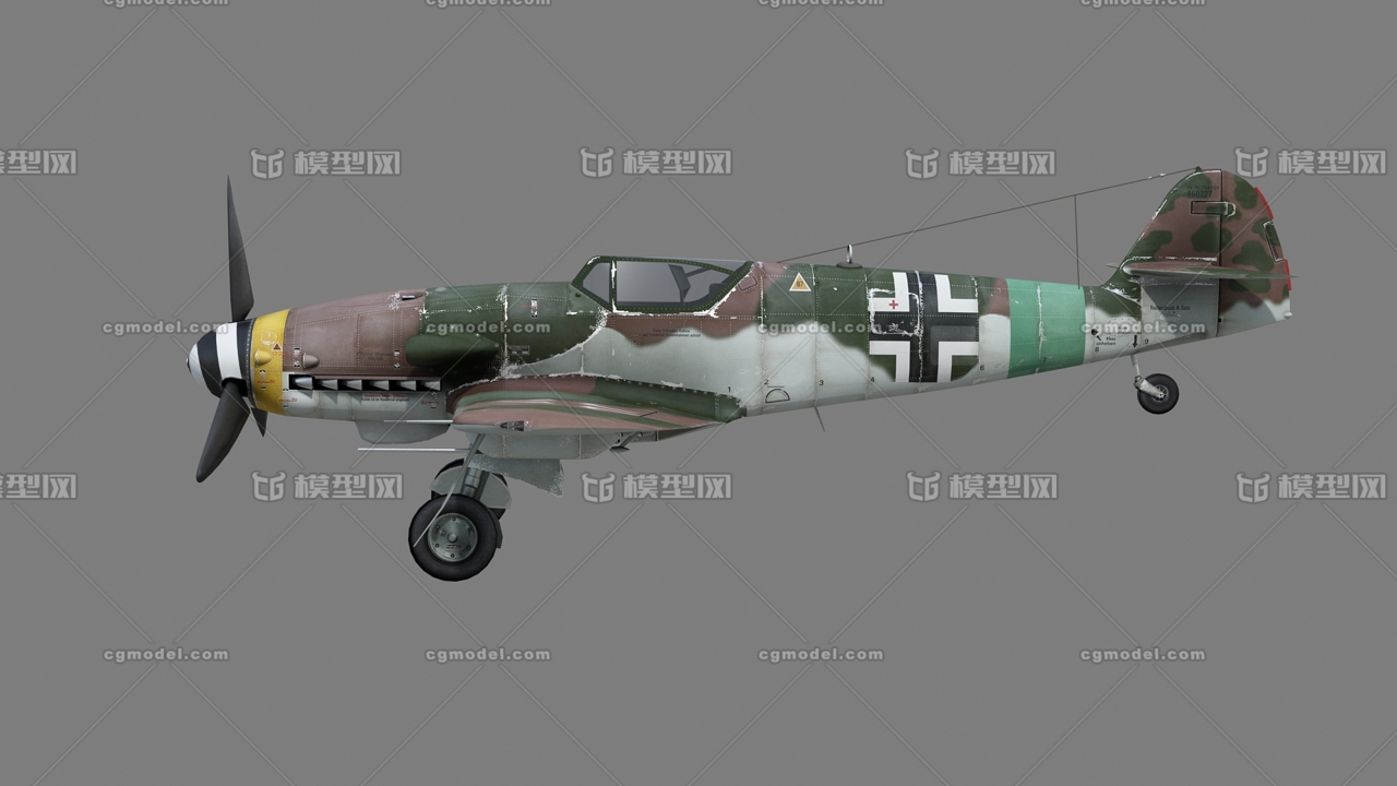 pbr bf109k 二战名机 me109后期型 最终版 德意志第三