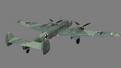 二战名机 德国me110 bf110 双发战斗机