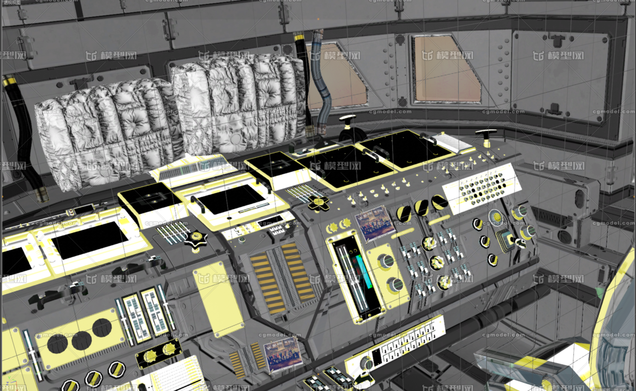 太空宇宙飞船空间站火箭驾驶舱