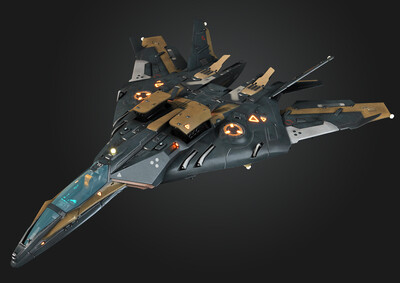 pbr高质量 科幻战斗机 写实 宇宙飞船 次世代飞机 太空飞船 scifi
