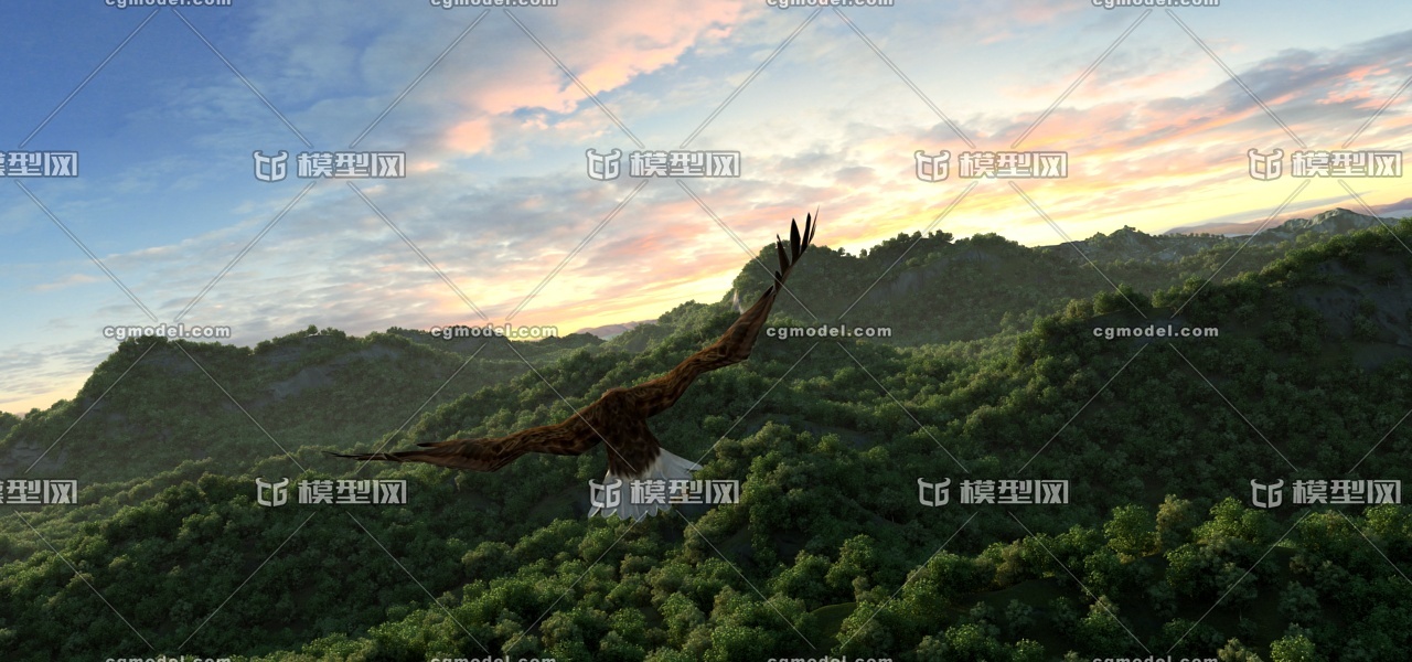 山峰 山脉 山峰鸟瞰 老鹰飞跃山峰, 山顶风光 群山 老鹰飞翔 山丘