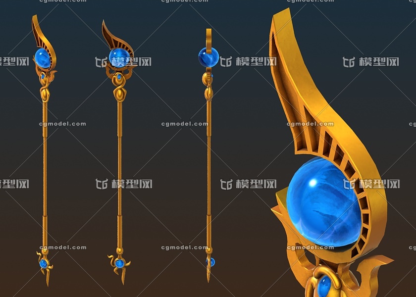 法杖,魔杖,法师武器,魔法权杖,神杖,高模法杖,法宝