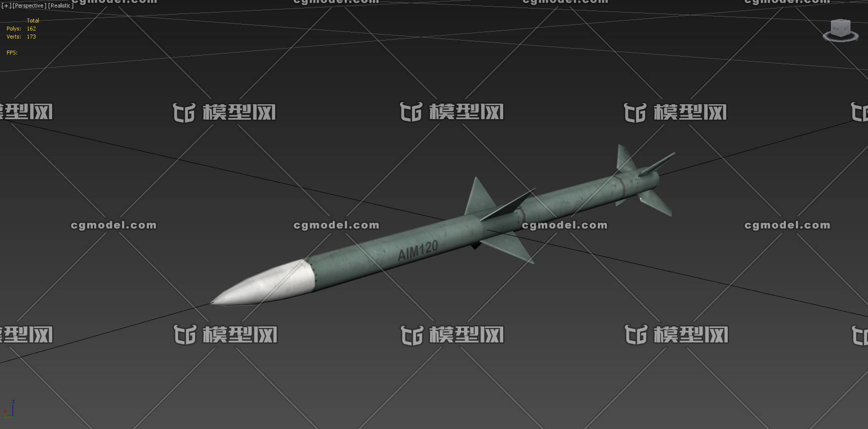 aim-120空空导弹_光的折射作品_武器火炮器械_cg模型网