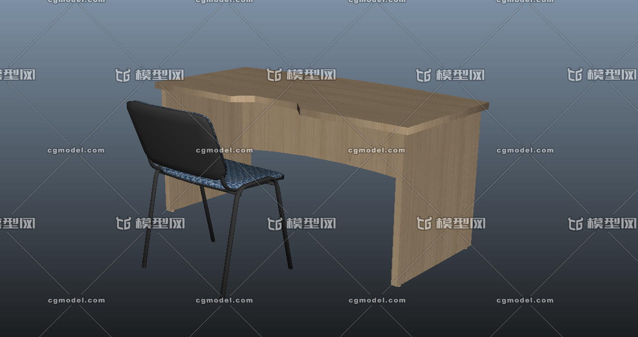 桌子 电脑桌 办公桌 桌椅 家具低模 现代家具 写实家具模型 虚拟现实