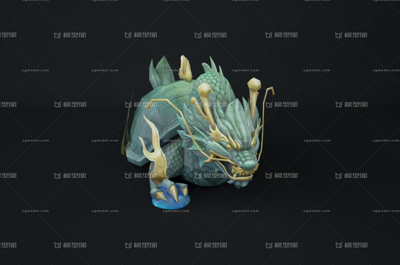 龙龟 卡通龙龟 坐骑 游戏坐骑 中国风 国风 龙龟像 神龙 玄武