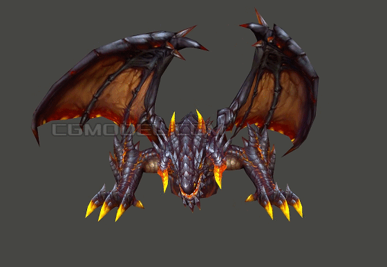 手绘火龙 半尊恶龙 boss【7组动画】 dragon