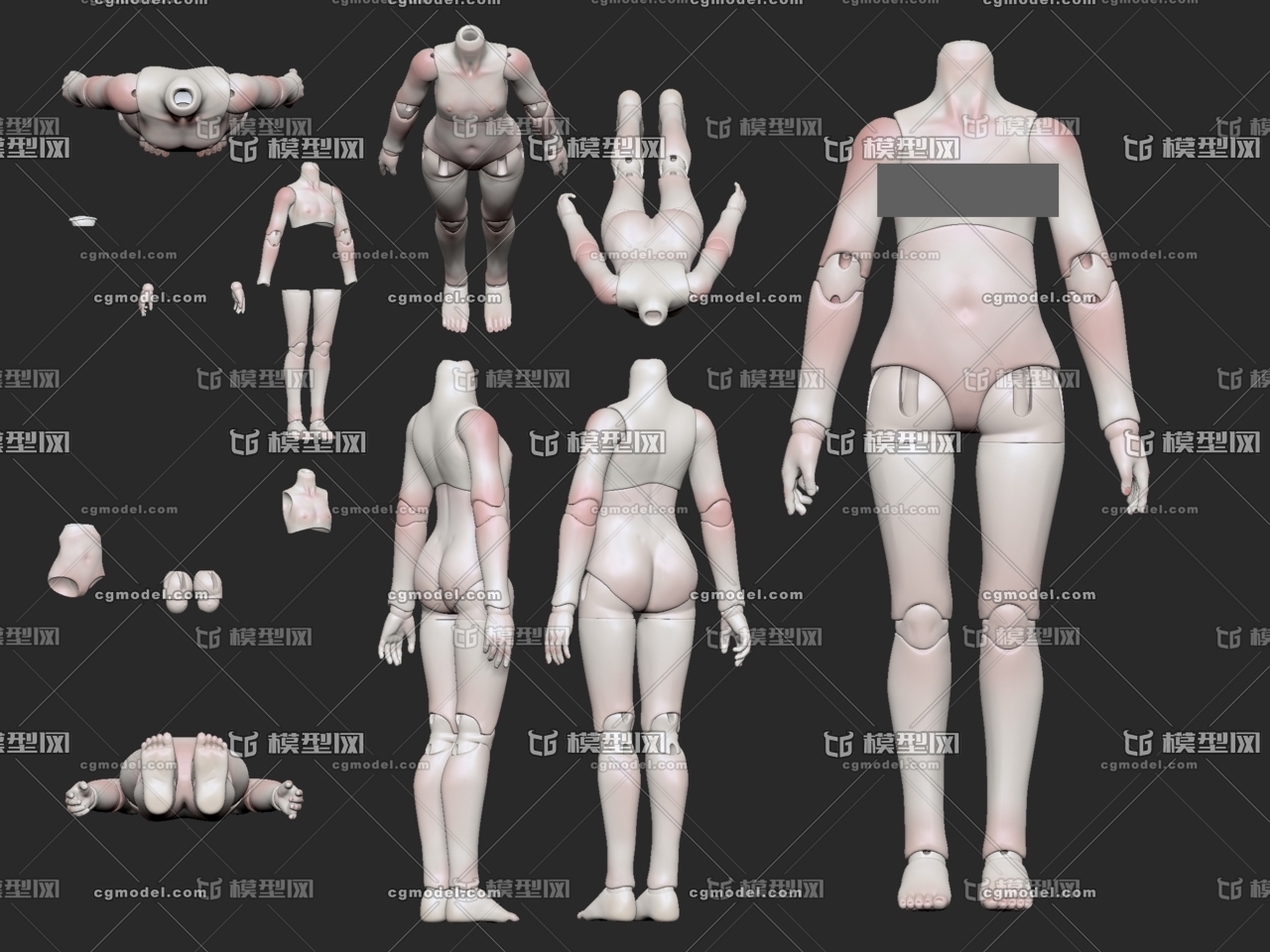 bjd-女-可动-关节-人形