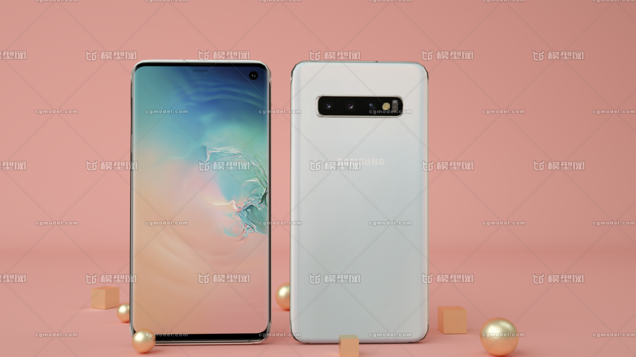 galaxys10,三星s10,手机,盖乐世(内含c4d,mb,fbx格式文件)