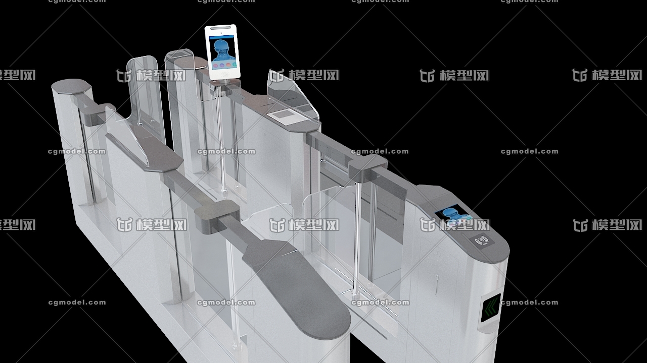 人脸识别闸机轧机安检通道刷脸通道