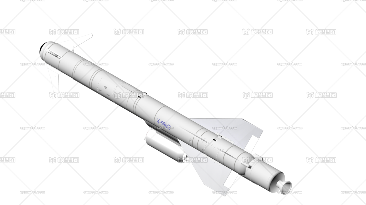 俄罗斯kh-59m(e)空地(舰)导弹_tyzxz作品_武器火炮器械_cg模型网