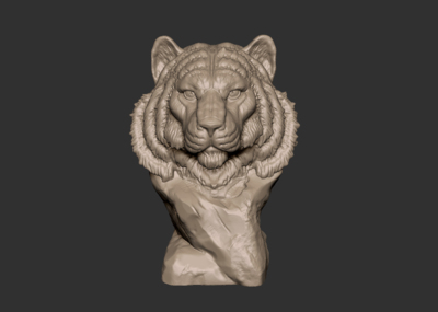 426 狮子 雄狮 头像 肖像 虎猫 摆件 工艺品 3d扫描 3d打印 stl 手办