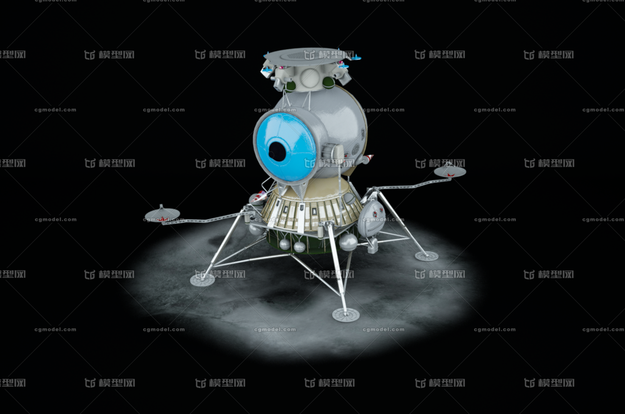 写实月球登陆器 苏联月球登陆器 探月 宇宙 太空 航空 探索 月球 探测