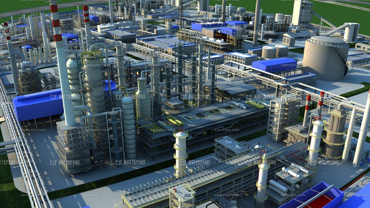 炼油厂 炼化厂 石油化工 厂房设备 炼制 石化
