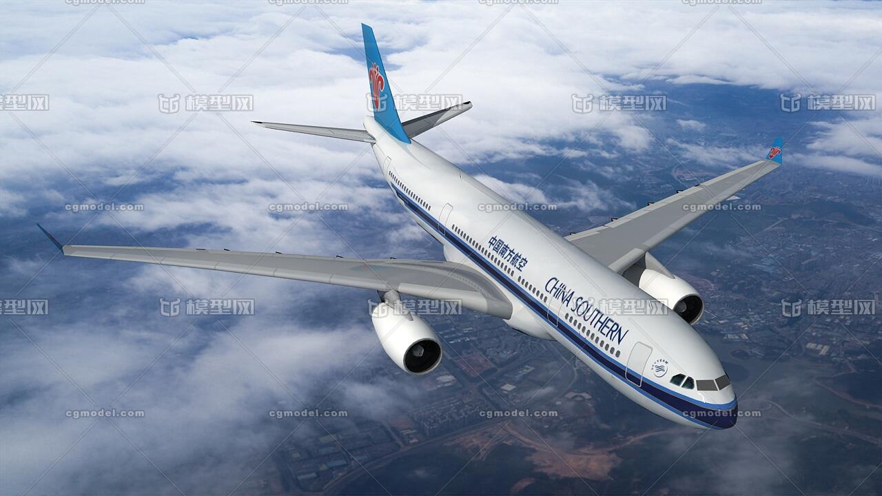 客机飞机模型-中国南方航空