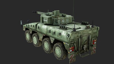 德国 拳击手装甲车 拳师犬装甲运兵车 apc 8x8装甲突击车 boxer