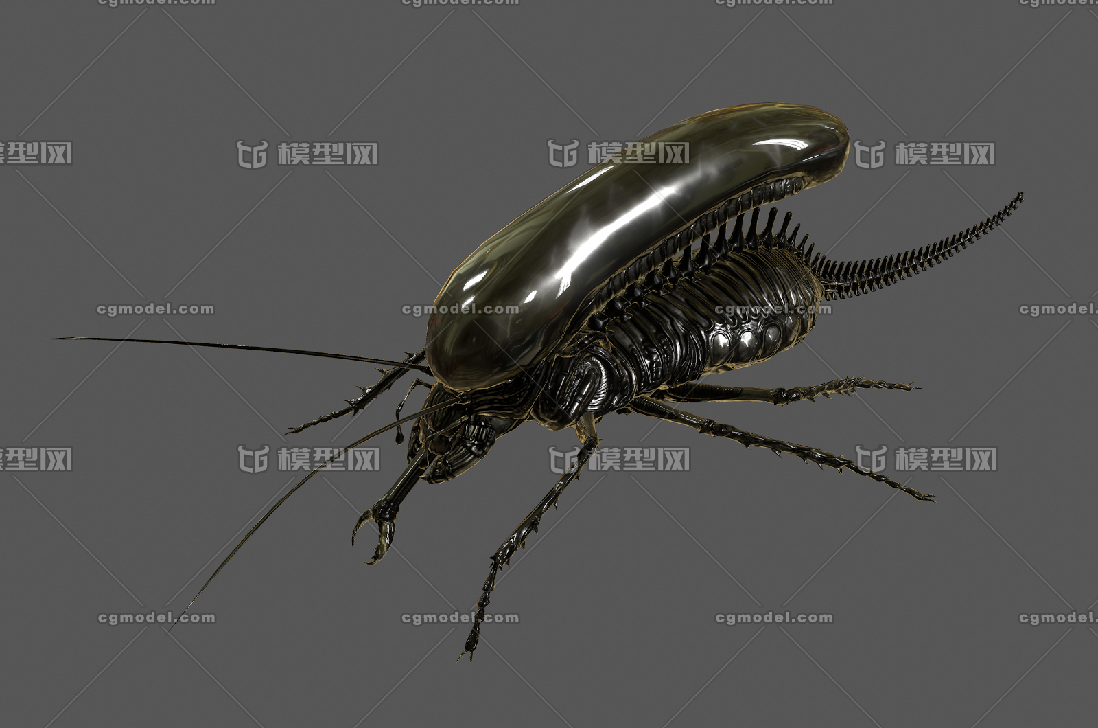 047 pbr次世代 异形 昆虫 外星生物 恐怖 科幻 怪物 怪兽 爬虫 虫子