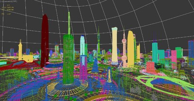 未来城市,未来科技,北京,香港,上海,广州,深圳,中国一线城市高楼建筑