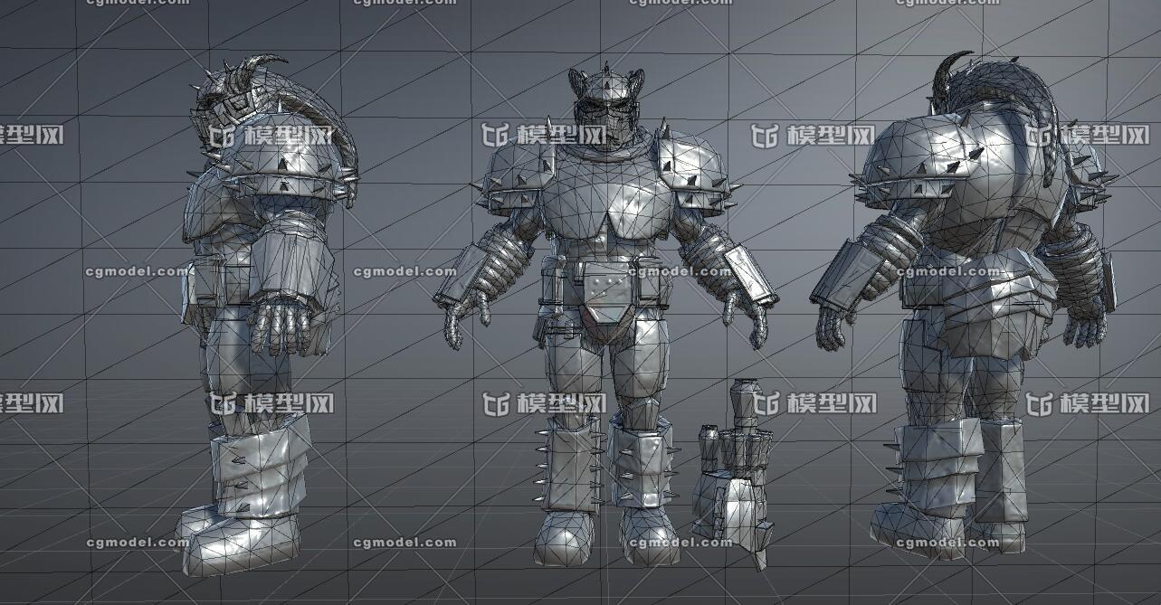 次世代人物模型 科幻机甲 蜥蜴人 男战士 写实 盔甲 未来战士