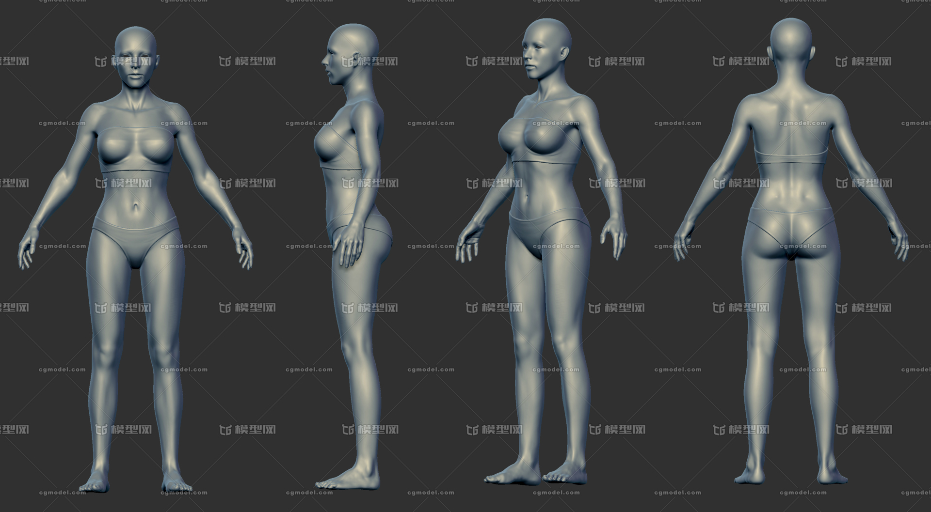 次世代女人体裸模-女人-人物-ccdtsgl-cg模型网