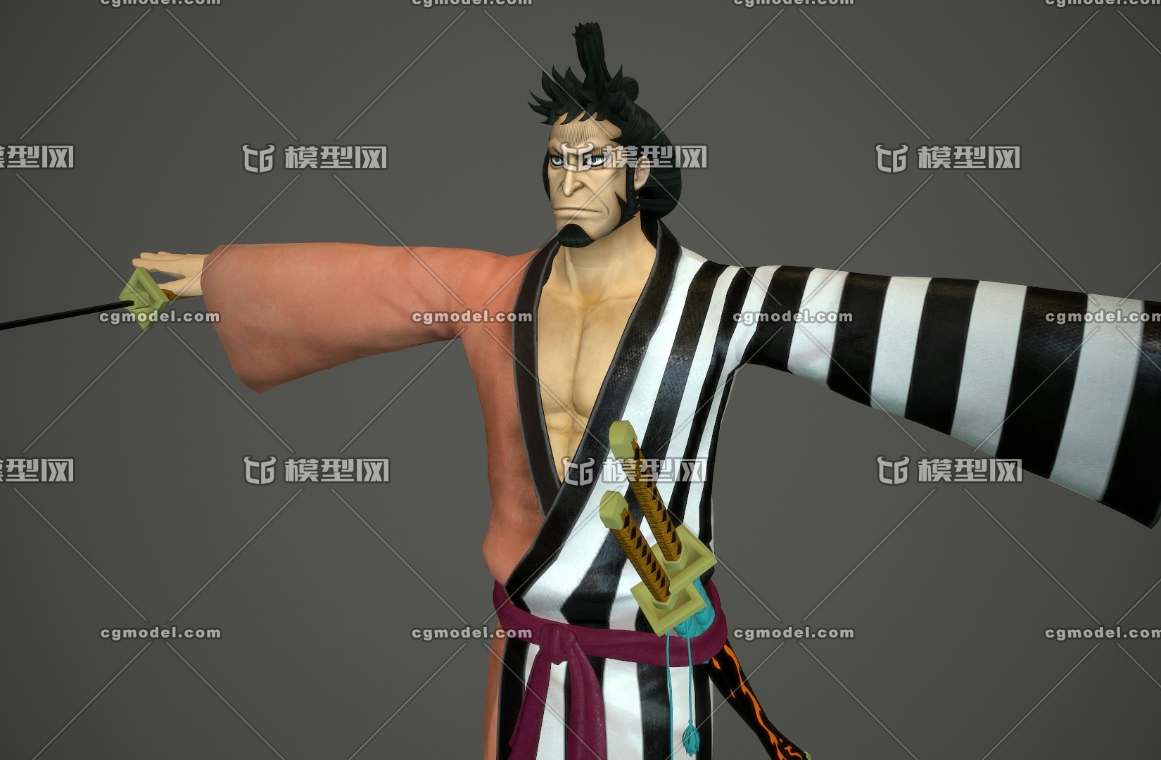 动漫武士 锦卫门 日漫海贼王 角色 和之国武士