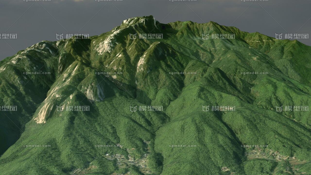 安徽天柱山3d模型 天柱山山脉地形 大别山余脉 世界花岗岩景观 天柱山