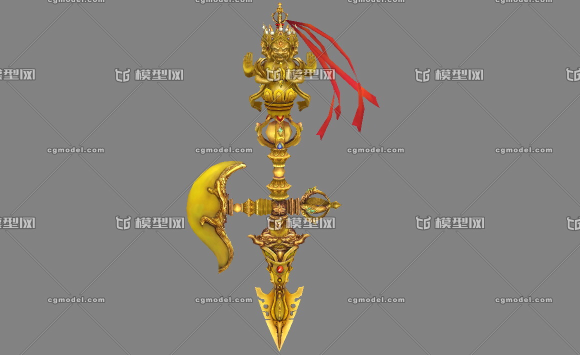 藏密法器 半月铲 黄金降魔杵 上古神器 神兵 利器 封印 法器 法宝