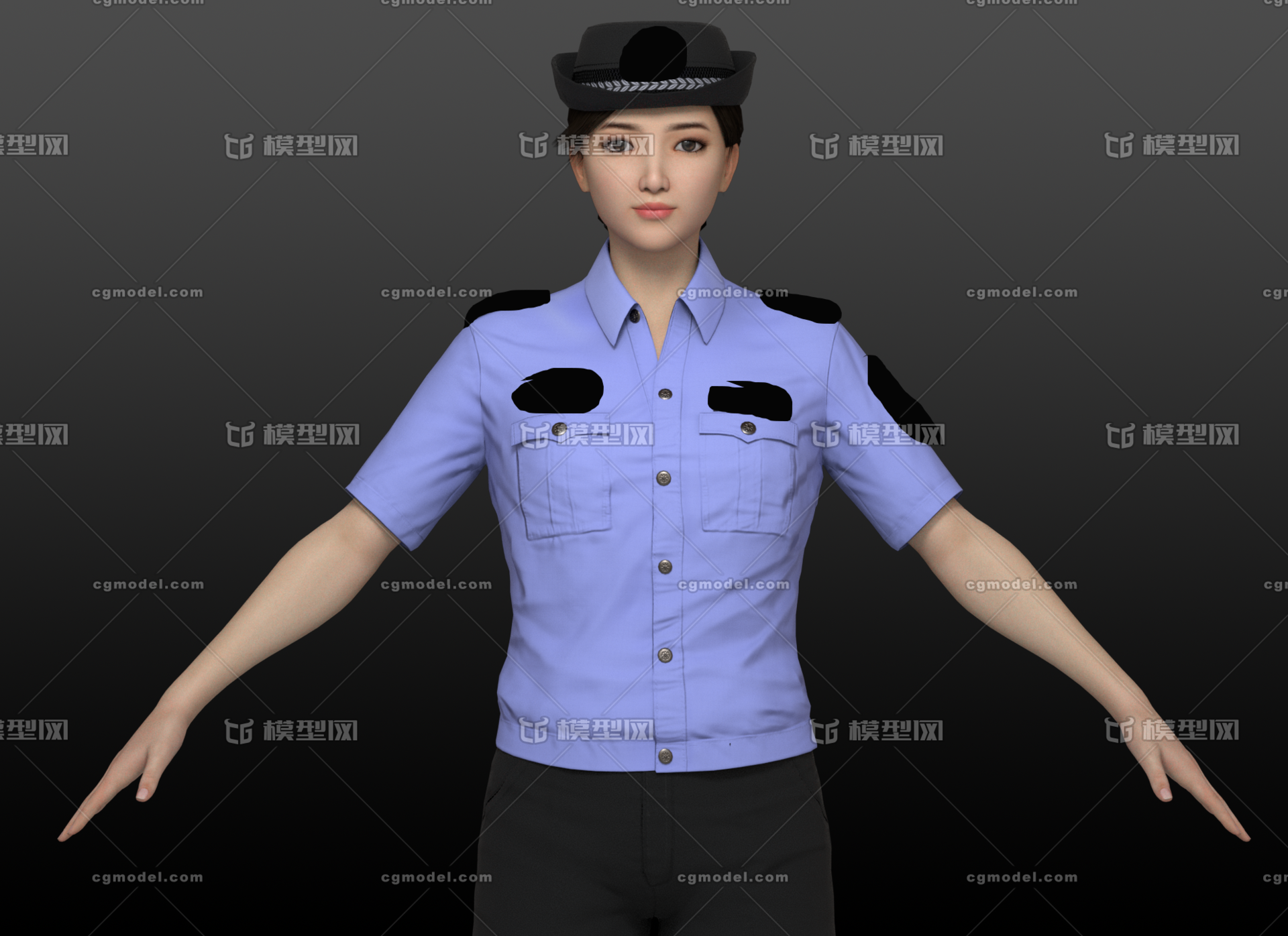 女警察制服警察局公务员