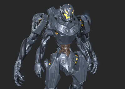 017 pbr次世代 科幻 机甲 战士 机器人 ai 人工智能 装甲 高科技 军人