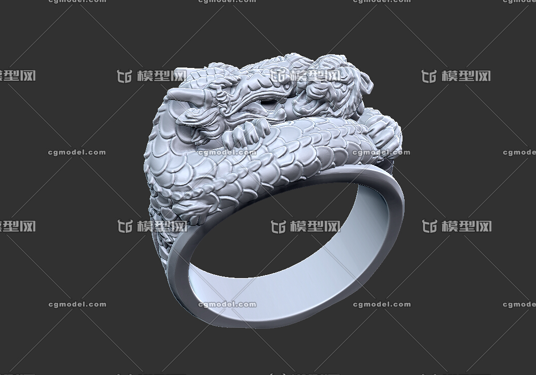 首饰 精品 龙虎斗 戒指