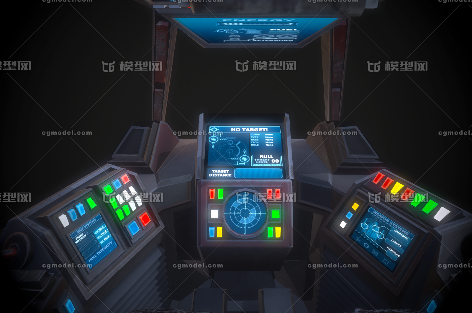 031 pbr次世代 科幻驾驶舱 模拟驾驶室 飞船驾驶舱 宇宙飞船 外星人