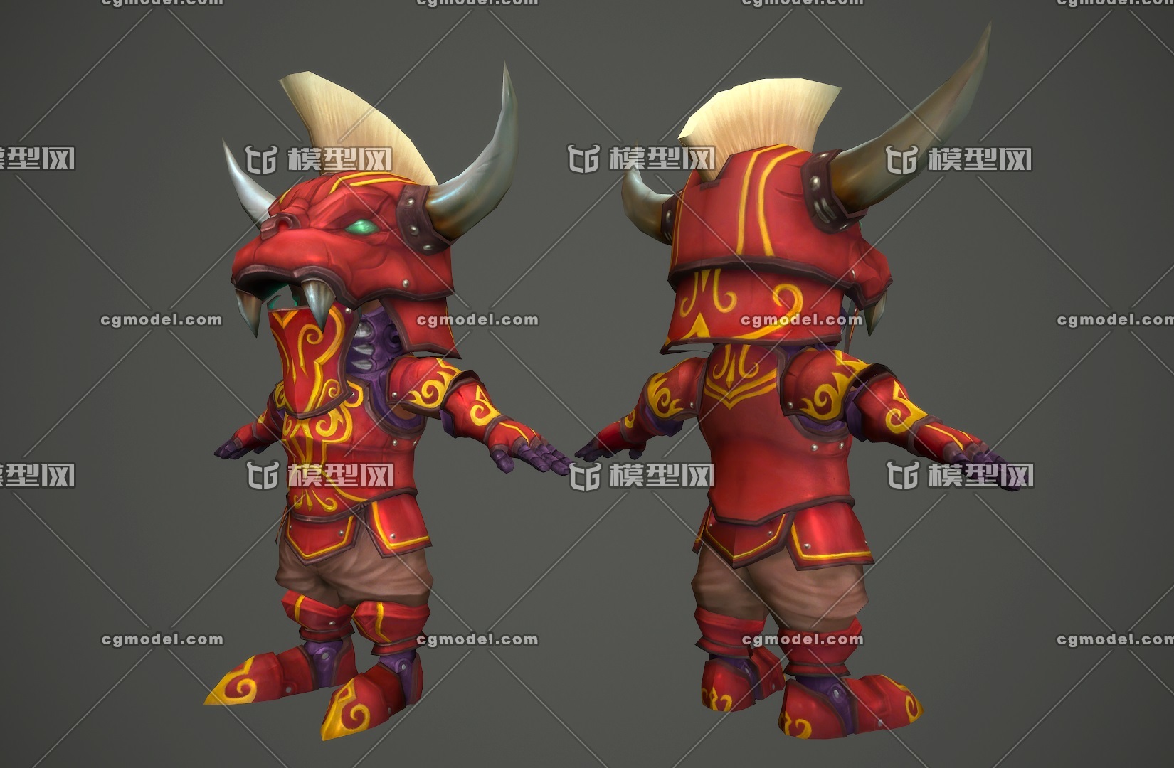 卡通 红魔小怪 q版 手绘 小妖怪 monster