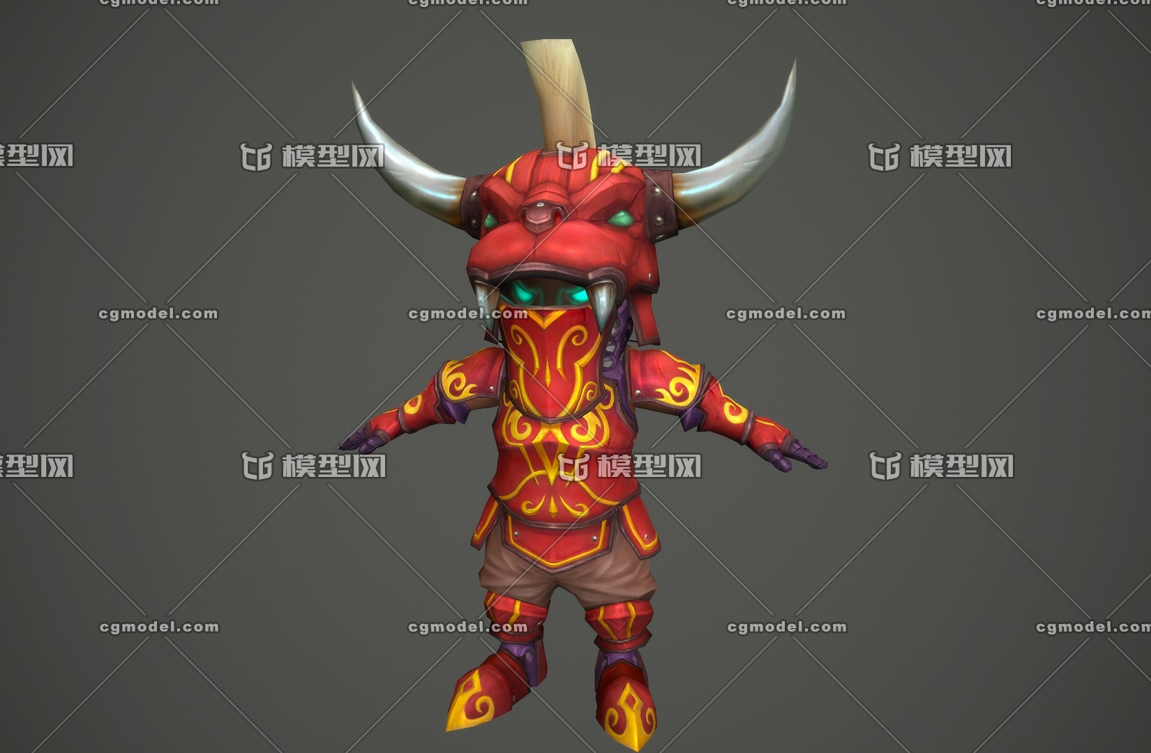 卡通 红魔小怪 q版 手绘 小妖怪 monster