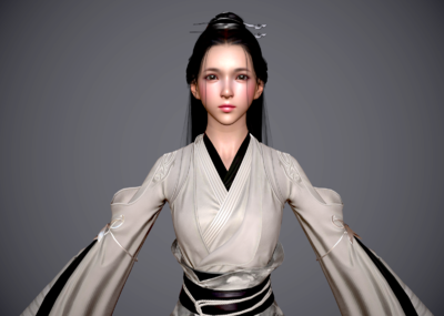 pbr 汉服美女 古装 古代美人 御姐 小姐姐 武侠风 武林人物 女侠 剑侠